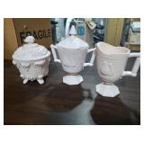 Jeannette Shell Pink Milk Glass