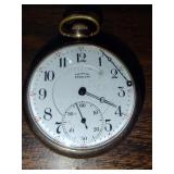 1922 Illinois Sterling Pocket Watch - Read Details