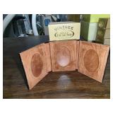 3 New Wolf Designs 3-Piece Wallet Size Photo Frame