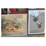 Framed Art Prints of Lion and Cats