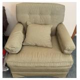 Mid-Century Upholstered Armchair