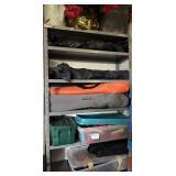 Metal Shelving w/Contents