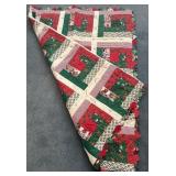 Quilt With Christmas Patchwork