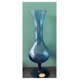 Blue Empoli Style MCM Bud Vase