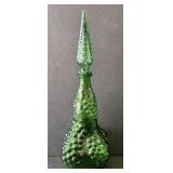Empoli Emerald Glass Genie Bottle Decanter