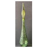 Vintage Green Empoli Genie Bottle