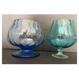 Empoli Brandy Snifter Vase Pair