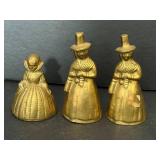 Three Solid Brass Bells
