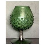 Green Empoli Glass Brandy Snifter Vase