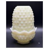Fenton Vaseline Glass Fairy Lamp