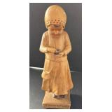 Carved Wooden Figurine of Girl