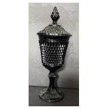 Indiana Glass Black Diamond Point Compote