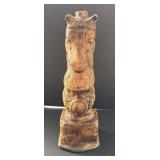 Carved Wooden Horse Bust Sculpture