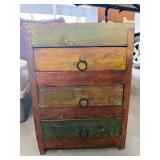 Small Wooden Four-Drawer Chest