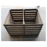 Wooden Slatted Storage Crate