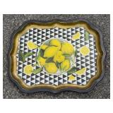 Ian Logan Scalloped Tin Tray, 1993