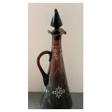 Purple Amethyst Glass Decanter with Stopper