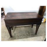 Rosewood Spinet Desk With Lift Top