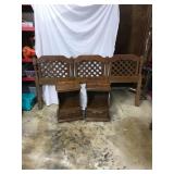 King Size Oak Headboard Set