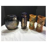Asian Themed Ornated Vases