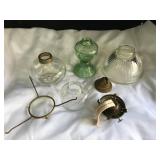 Oil Lamp Bases and Parts Assortment