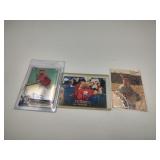 3 Autographed Baseball Cards