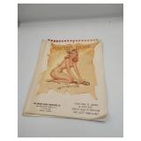 1955 Pinup Girl Calendar for Brooks-Fisher Company