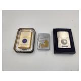 3 Zippo Lighters