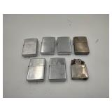 7 Plain Zippo Lighters - Read Details