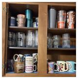 Contents of Kitchen Cabinet: Glass & Mug Assortmen