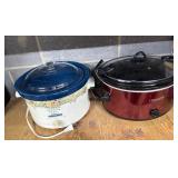 Two Slow Cookers by Rival and Crock-Pot