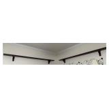 Two 58' Wooden Wall Shelves