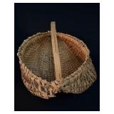 Woven Vintage Egg Basket with Handle