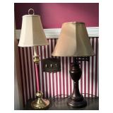 Two Table Lamps with Shades