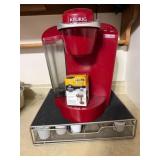 Red Keurig Single-Serve Coffee Maker