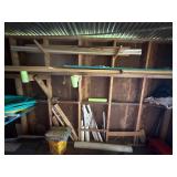 Construction Materials and wood sawhorses