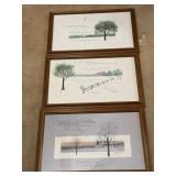 Three D. Morgan Framed Art Prints