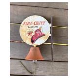 Cast Iron Texaco Fire Chief Bell Sign