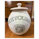 Stoneware Potpourri Jar with Lid