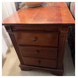 Three-Drawer Wooden Side Table