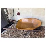 Single-Wheel Metal Wheelbarrow