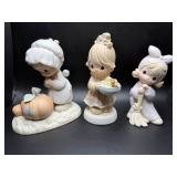 Precious Moments Figurines Set of 3