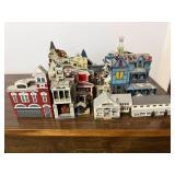 Silhouettes Wooden Houses