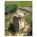 Concrete Bird Bath with Pedestal Base