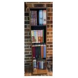 Wooden Bookshelf With Hardcover Novels