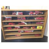 Fire Trucks with Display Case