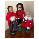 3 Byers' Choice Caroler Figures