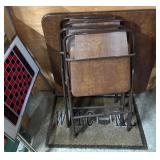 Folding Card Table Set with Chairs and tray table