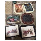 Firefighting-Themed Artworks 2 cast iron plaques