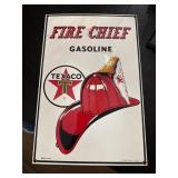 Ande Rooney Texaco Fire Chief Sign